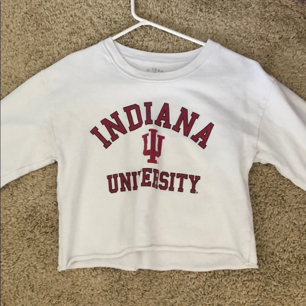 Indiana University cropped sweatshirt